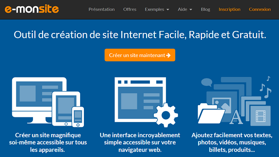 Avis sur e-monsite, le createur de site internet made in France