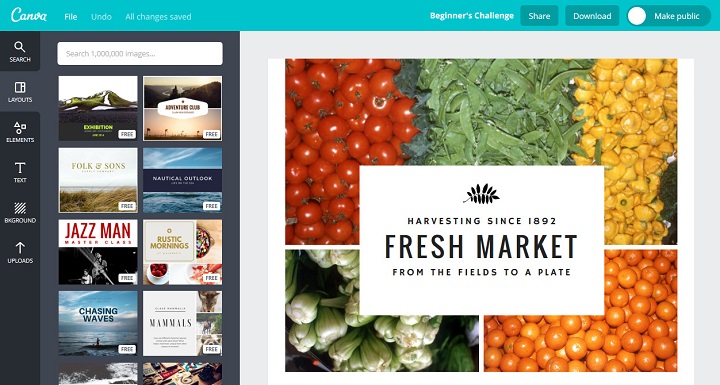 Canva outil de conception graphique webdesign