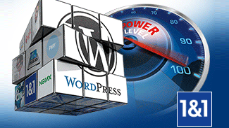 Offre d'hébergement WordPress 1and1 managed WP